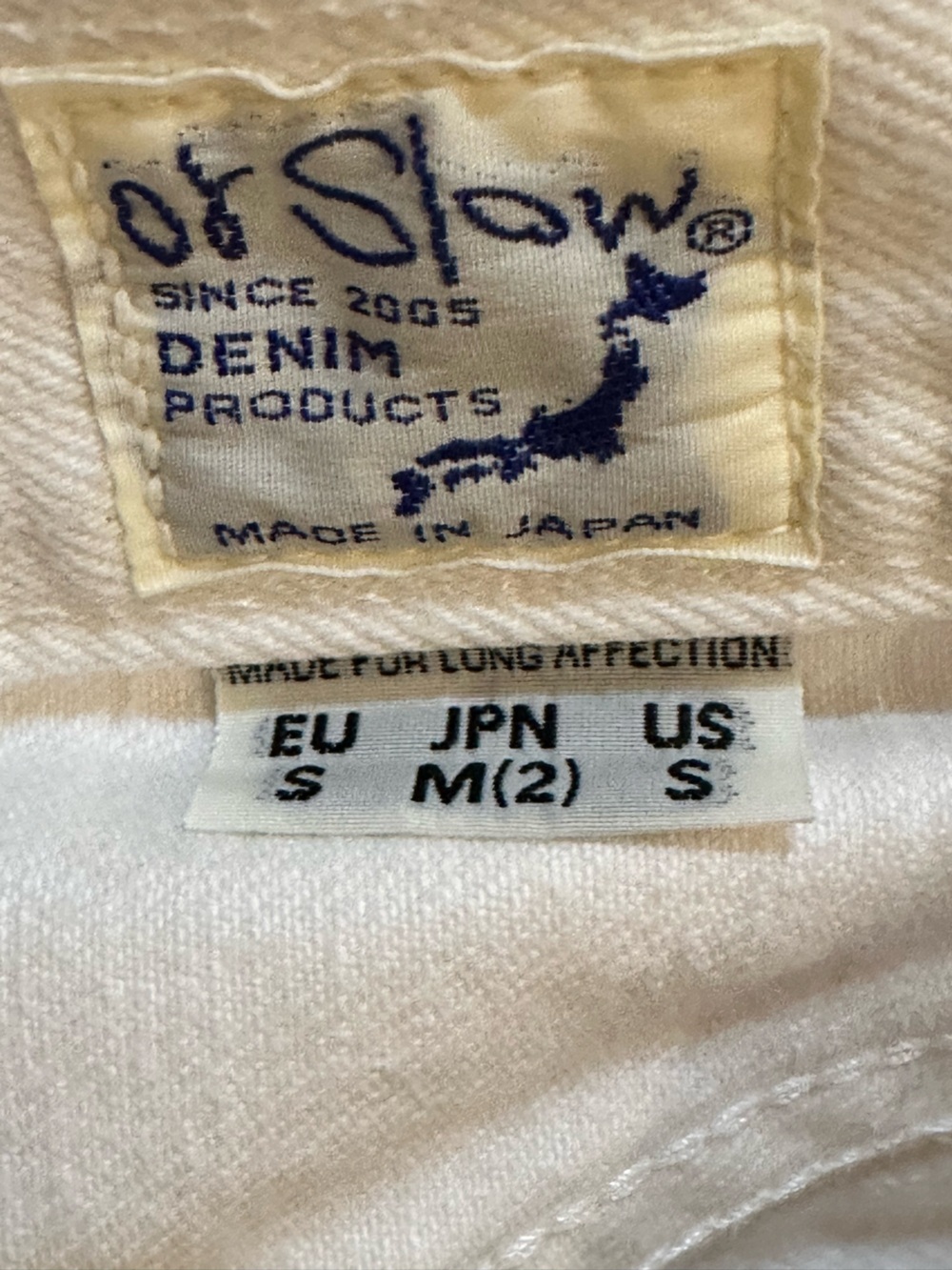 OrSlow 107 denim pants in natural white Made in Japan Size S (j6) - Picture 13 of 16